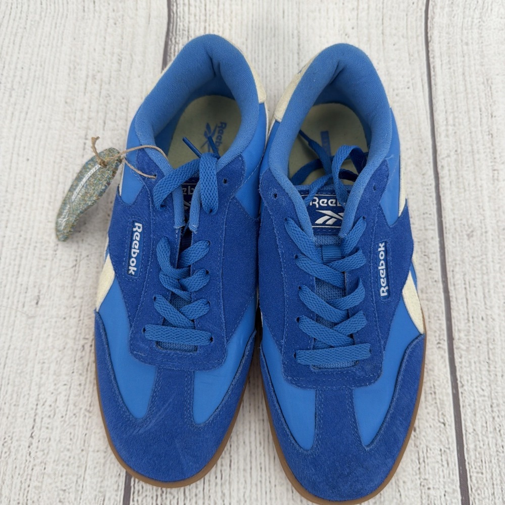 Reebok Club C Sneakers Womens 7.5 Bright Blue Suede Lace Up Lifestyle Shoes - Picture 3 of 9